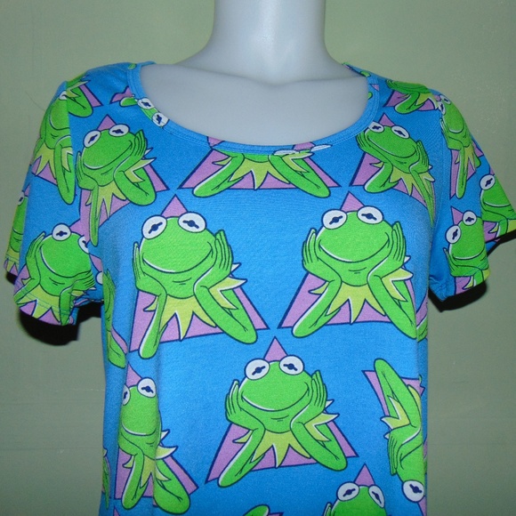 LuLaRoe Tops - LuLaRoe T Shirt Disney Kermit The Frog (S)